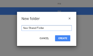 Google Drive rename folder screenshot