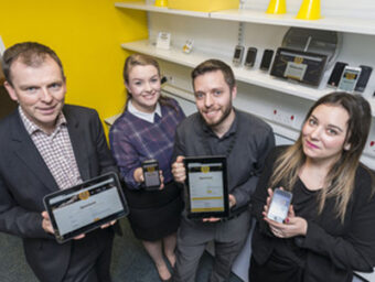 Ballyhoo team and Innovation Centre team at Longbridge Device Lab