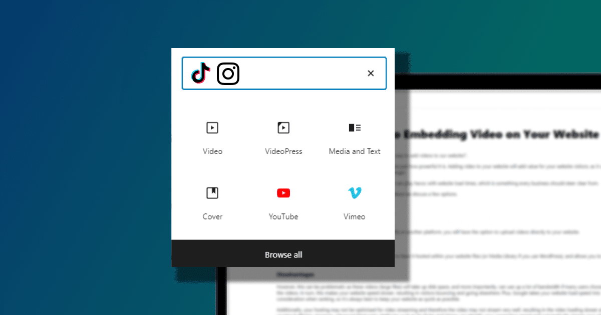 Best Ways to Embed Reels and TikTok Videos to Your WordPress Website ...