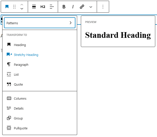 Stretchy Headings and Paragraphs